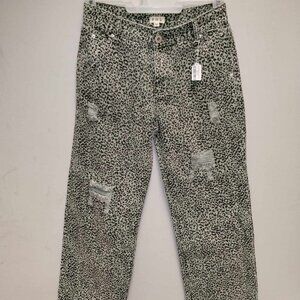 Pol Medium Animal Print Denim